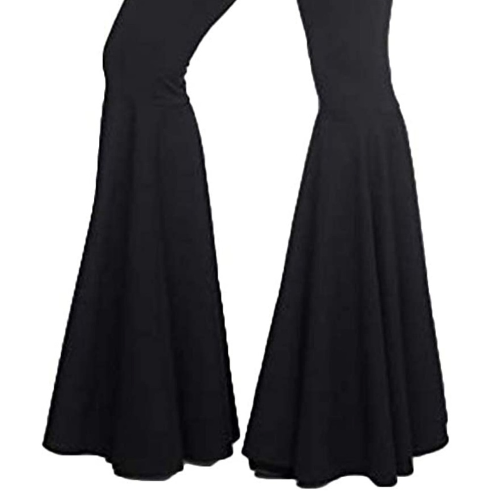 High waisted super flared spandex pants